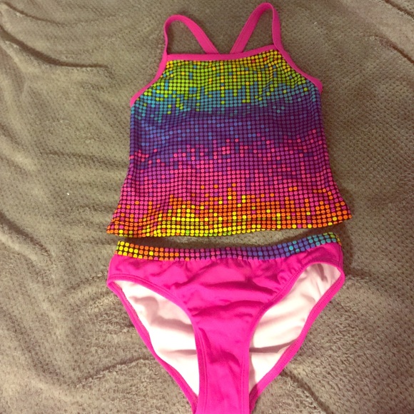 Multi-colored Speedo Tankini