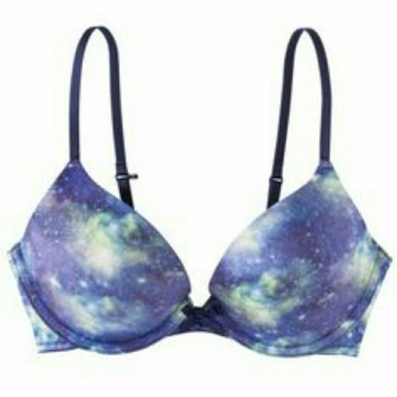 Galaxy Print Bra Size 34C Convertible to Racerback