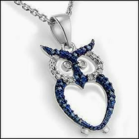 Owl silver Necklace