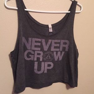 Never Grow Up crop top