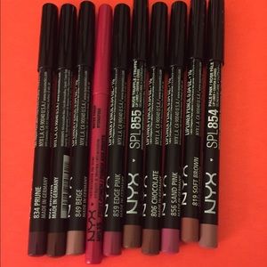 Nyx makeup cosmetics lip liner bundle