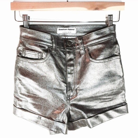 Pewter High Waisted Shorts