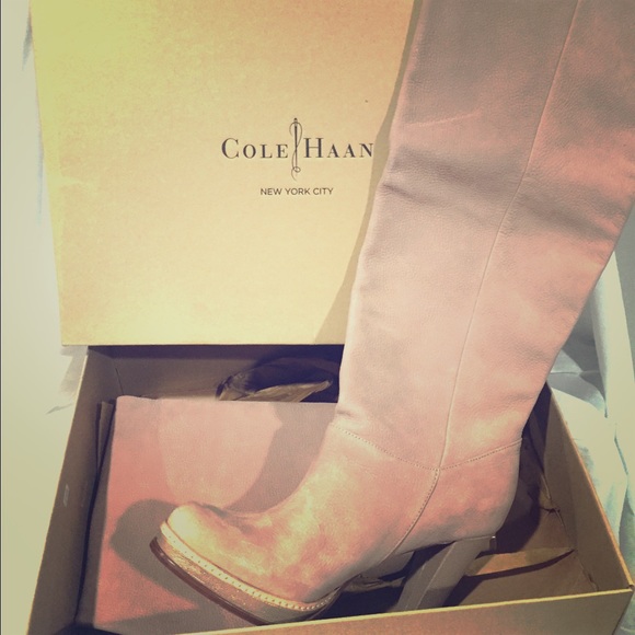 Cole Haan "Nola" Suede Wide Slouch Boot NIB 10