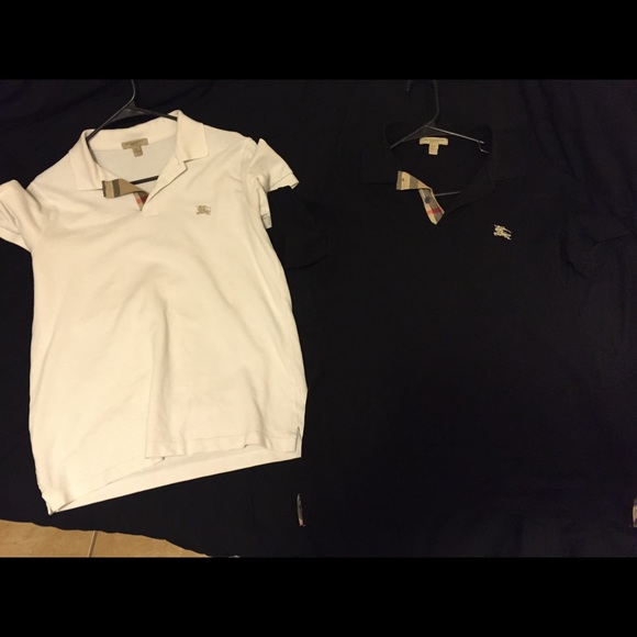 2 Burberry men polo shirts