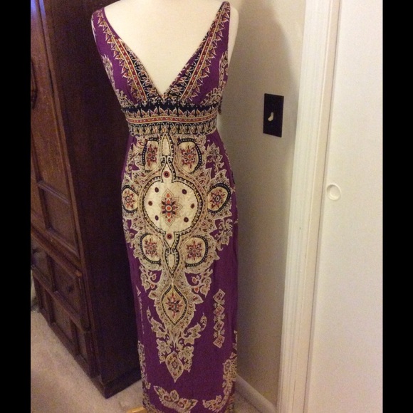 LAST CHANCE Angie purple Indian inspired dress