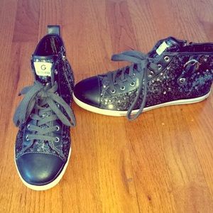 Guess brand sequined high tops