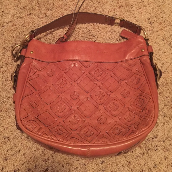 Coach tan leather handbag
