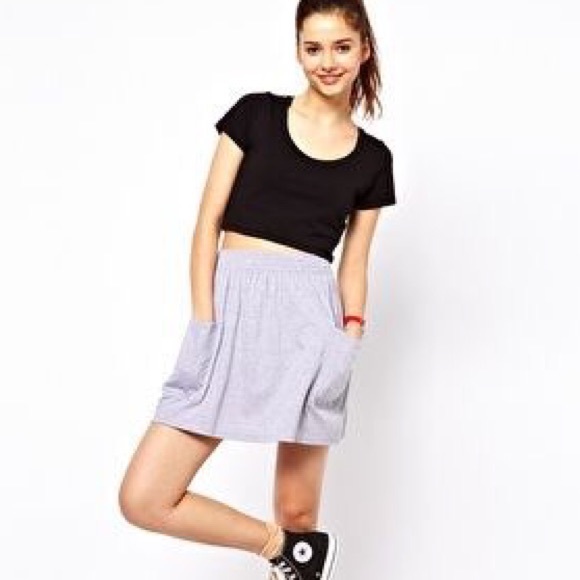 Brandy Melville Dresses & Skirts - American Apparel jersey pocket high waist skirt