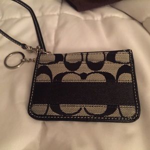 Mini coach wristlet/ID holder