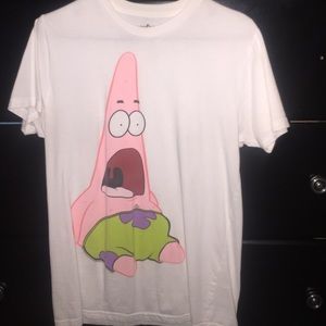 SpongeBob- Patric star mouth open shirt.