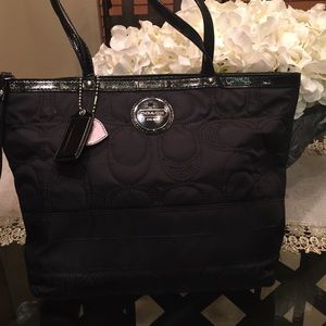 Black coach purse authentic
