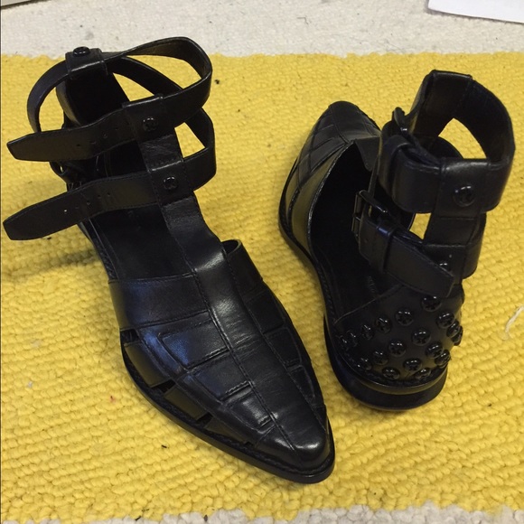 SOLD Alexander wang JAC T bar sandals with studs - Picture 3 of 4