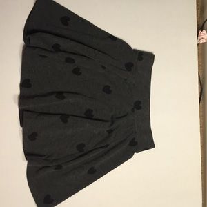 Forever 21's Grey skater skirt with hearts