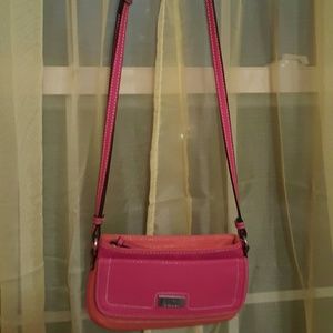 Pink & orange side purse/handbag