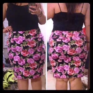 Floral BodyCon skirt