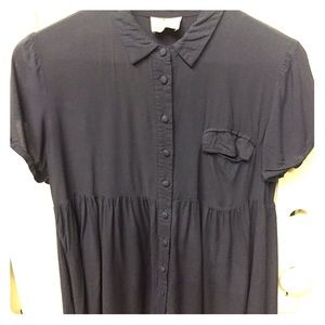 Loose, collared baby doll top