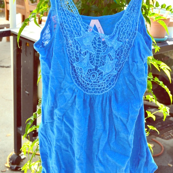 Blue tank