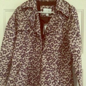 Leopard print coat