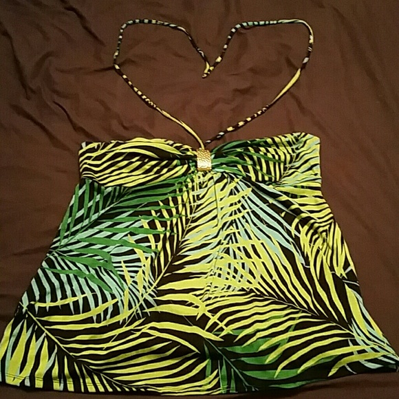 Palm print halter