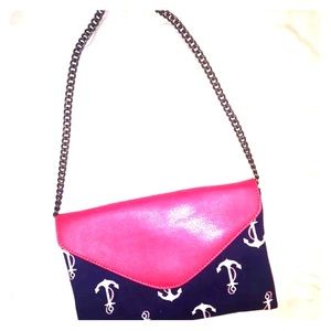 J Crew Nautical Anchor Chain Purse/Clutch