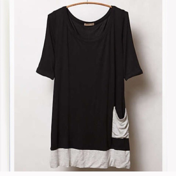 Soft buttery black top from anthropologie