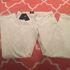 Rock & Republic cream skinny jeans