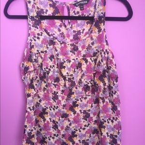 Express flower patterned tank top