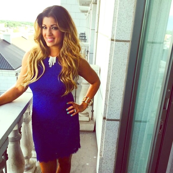 Cobalt Blue Lace Dress