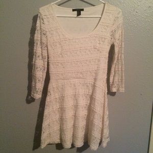 off white skater dress! (Lace)