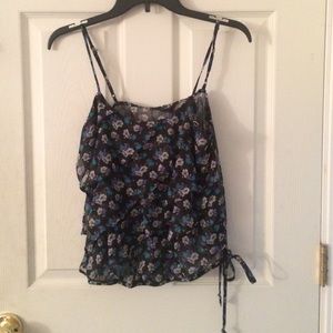 Sheer American Eagle Crop Top