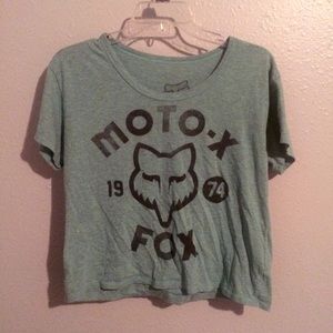Greenish Fox Brand T-Shirt