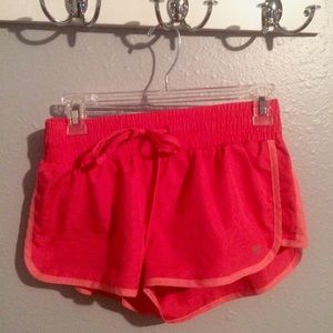 Neon pink active shorts