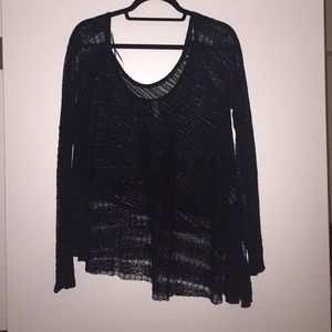 Free people black sweater