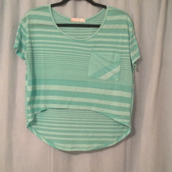 High low crop top