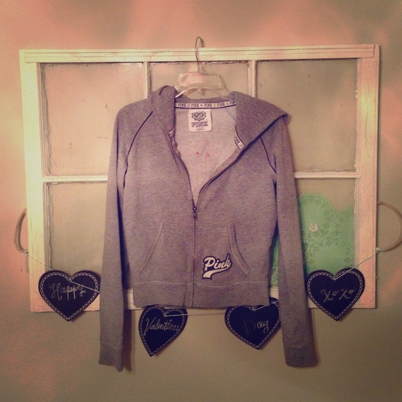 Victoria's Secret Peace Sign Zip Up Hoodie