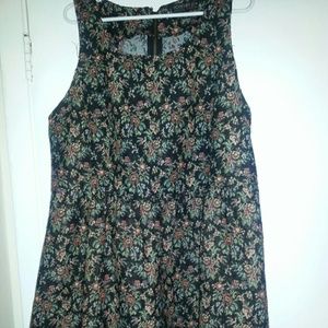 Forever 21 Flower Fit and Flare Dress
