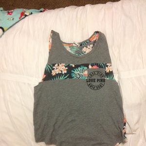 pink vs grey tropical shirt