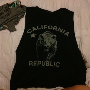 black Brandy Melville California republic shirt