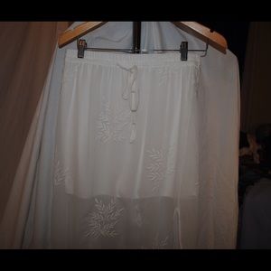 Ankle length layered skirt