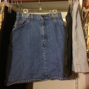 Levi's denim hw skirt