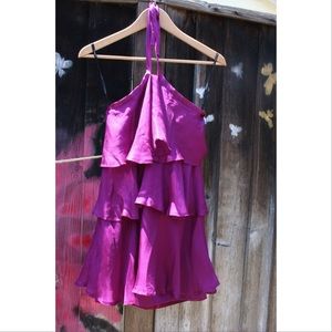 Flirty short halter dress