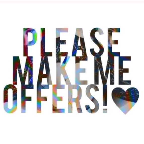 Almost everything in my closet is negotiable!