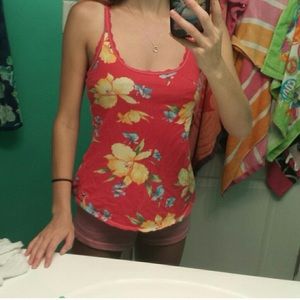 floral racer back tank