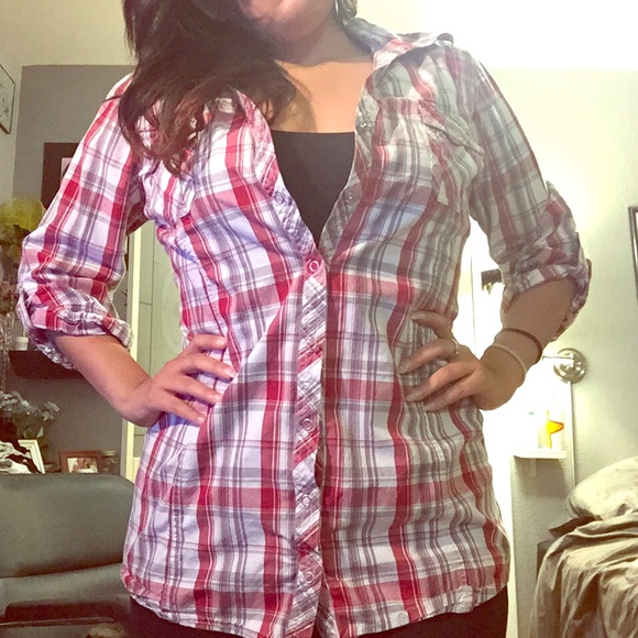 Plaid button up