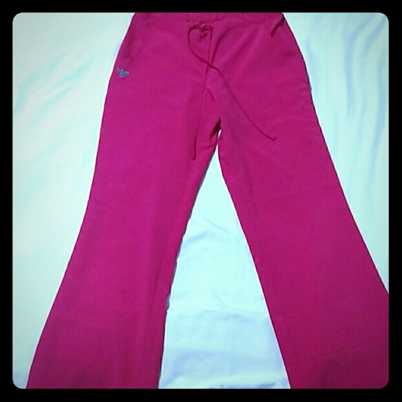 Med Couture Gold pink scrub pants