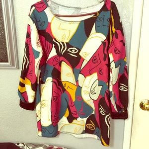 Patterned shift dress