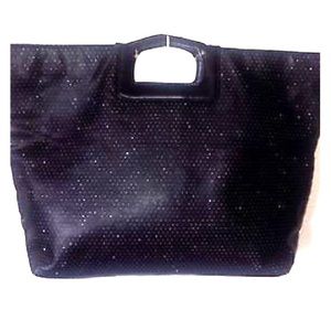 New VS glitter tote clutch