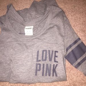 LOVE PINK grey long sleeve