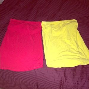 Two tube tops