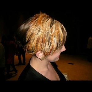 Multi-brown hackle headband